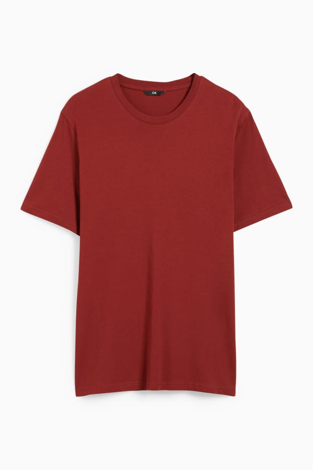 Hombre - Camiseta - rojo oscuro