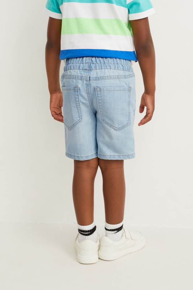 Kinder Jungen - Jeans-Shorts - helljeansblau