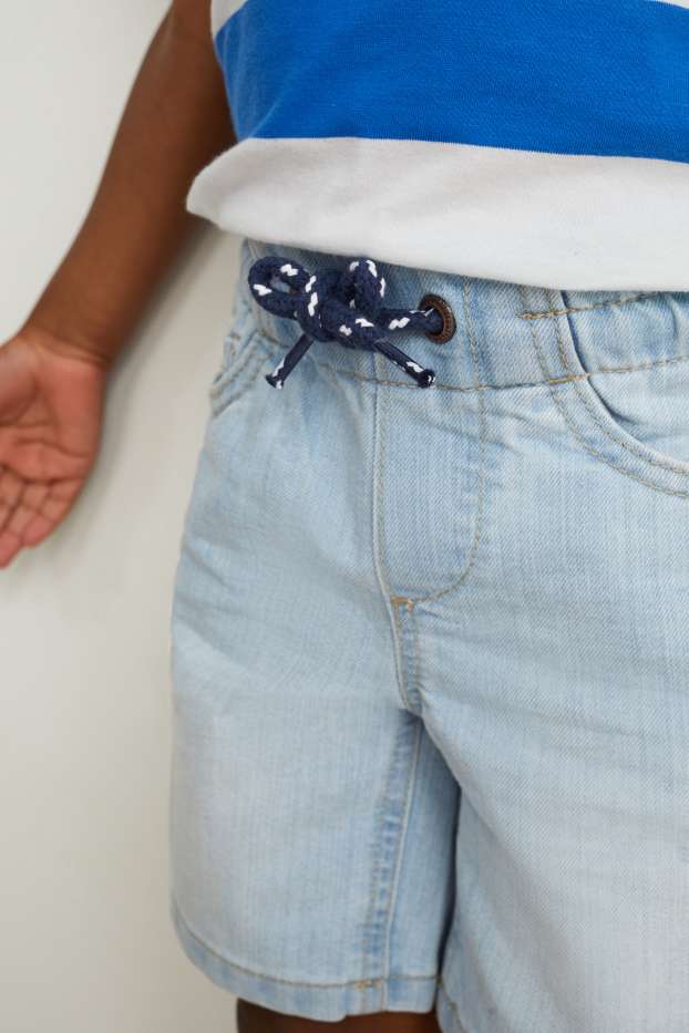 Kinder Jungen - Jeans-Shorts - helljeansblau