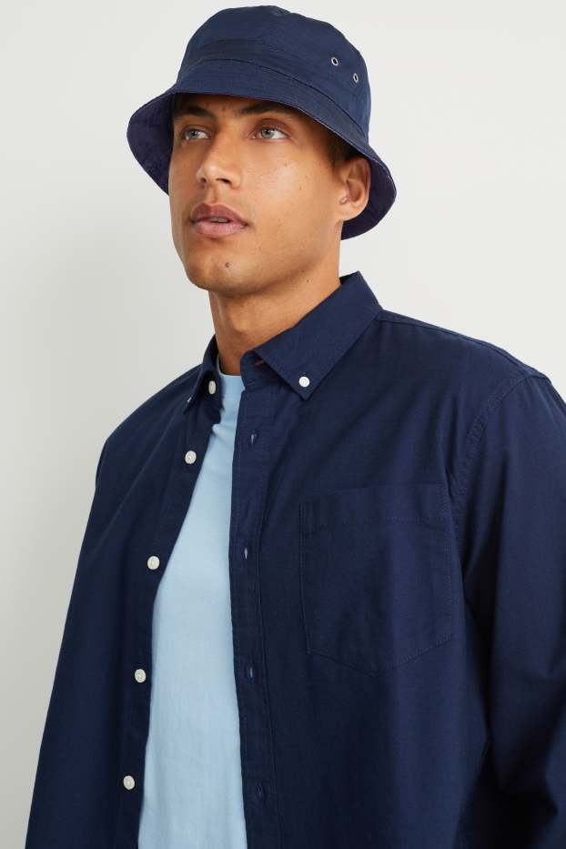 Hommes - Bob réversible - bleu foncé