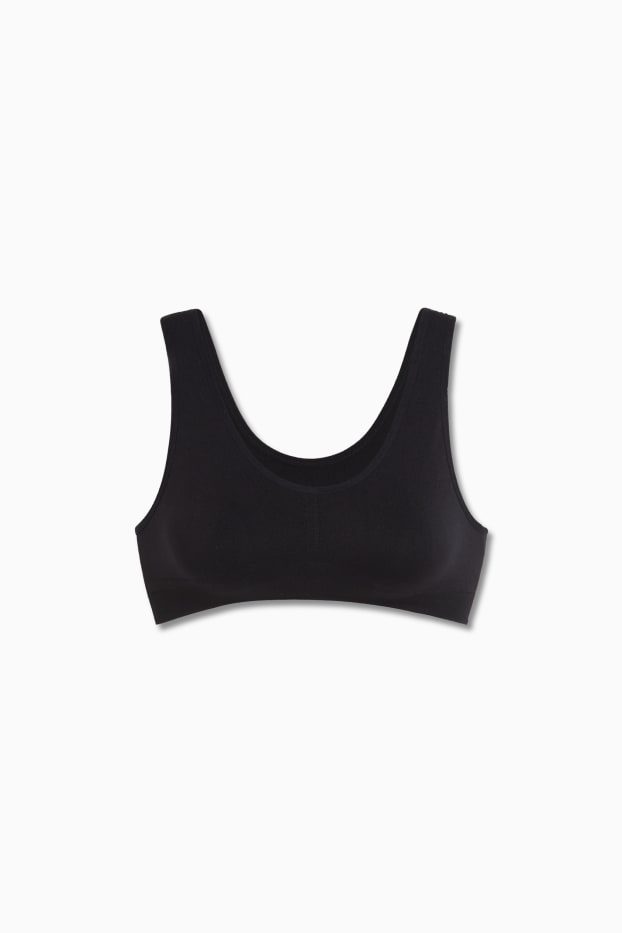 Donna - Brassière - senza cuciture - nero
