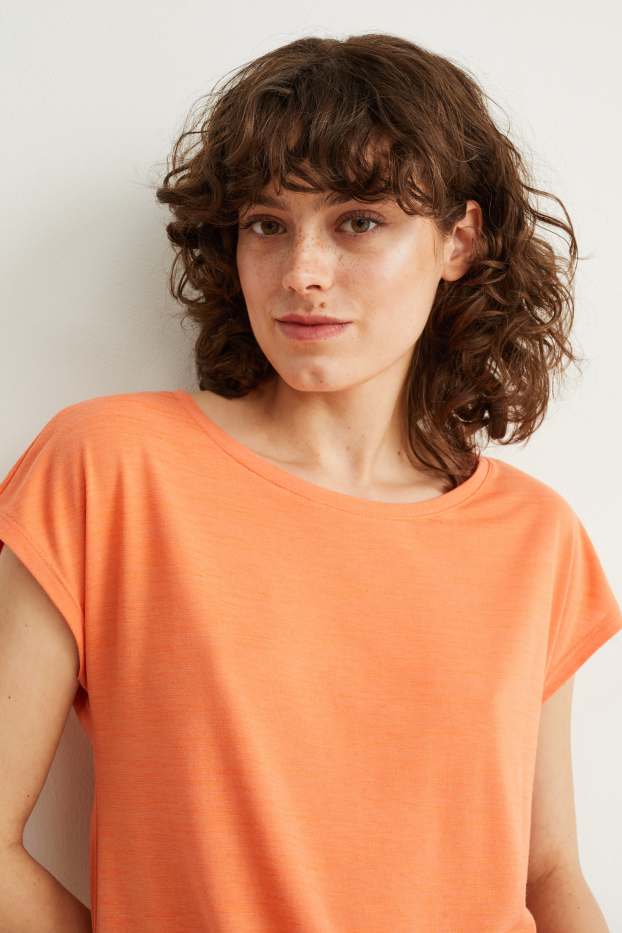 Dames - T-shirt - oranje