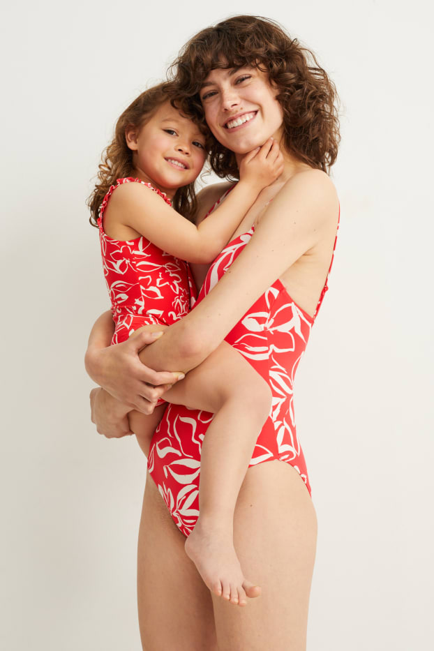 Damen - Badeanzug - wattiert - LYCRA® XTRA LIFE™ - rot