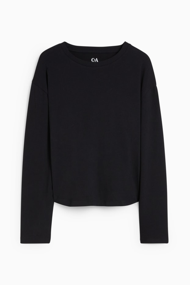 Bambine - Maglia a maniche lunghe - nero