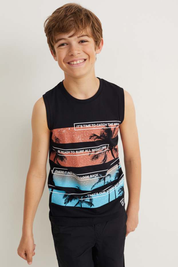 Children Boys - Top - black