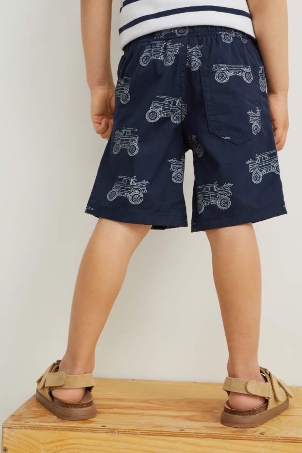 Kinder Buben - Multipack 2er - Shorts - dunkelblau