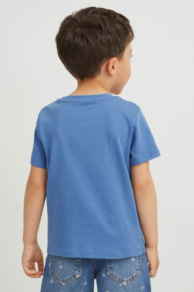 Kinder Jungen - Kurzarmshirt - blau