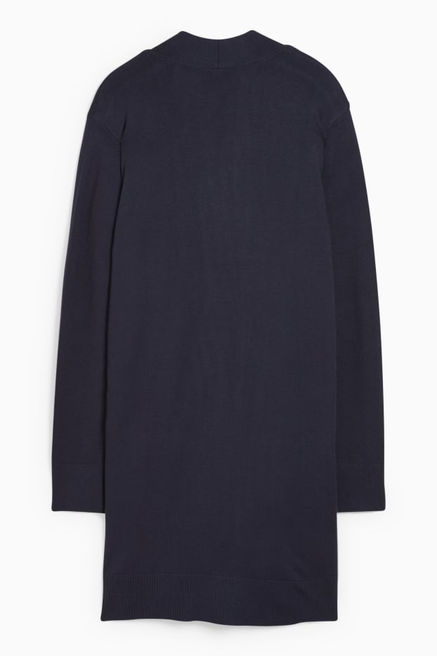 Dona - Jaqueta de punt bàsica - blau fosc