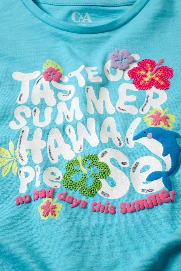 Copii - Fete - Multipack 2 buc. - tricou cu mânecă scurtă - alb