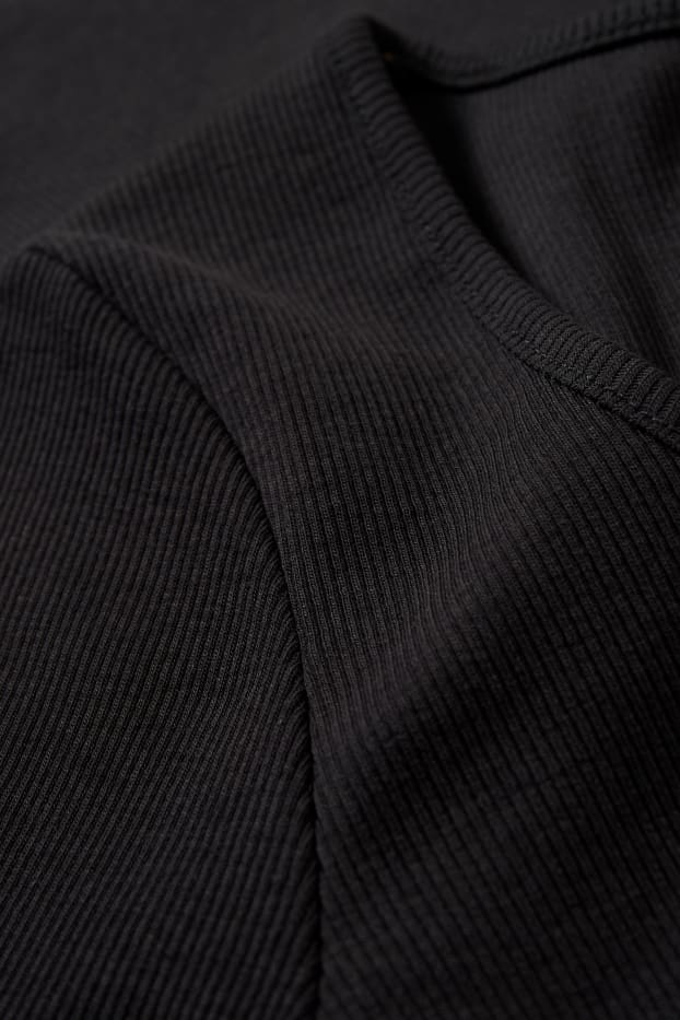 Dames - Basic longsleeve - zwart