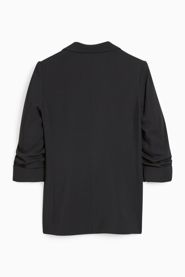 Women - Blazer - relaxed fit - black