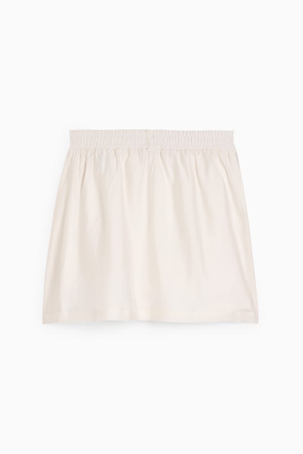Femmes - Mini-jupe - beige