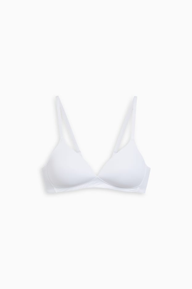 Donna - Reggiseno senza ferretti - imbottito - LYCRA® - bianco