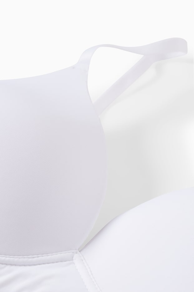 Donna - Reggiseno senza ferretti - imbottito - LYCRA® - bianco