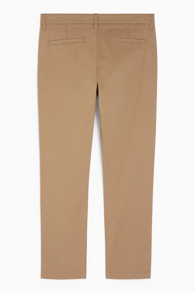 Hommes - Chino - regular fit - marron clair