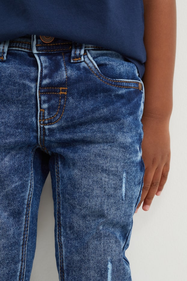 Kinderen: jongens - Super skinny jeans - jog denim - jeansblauw