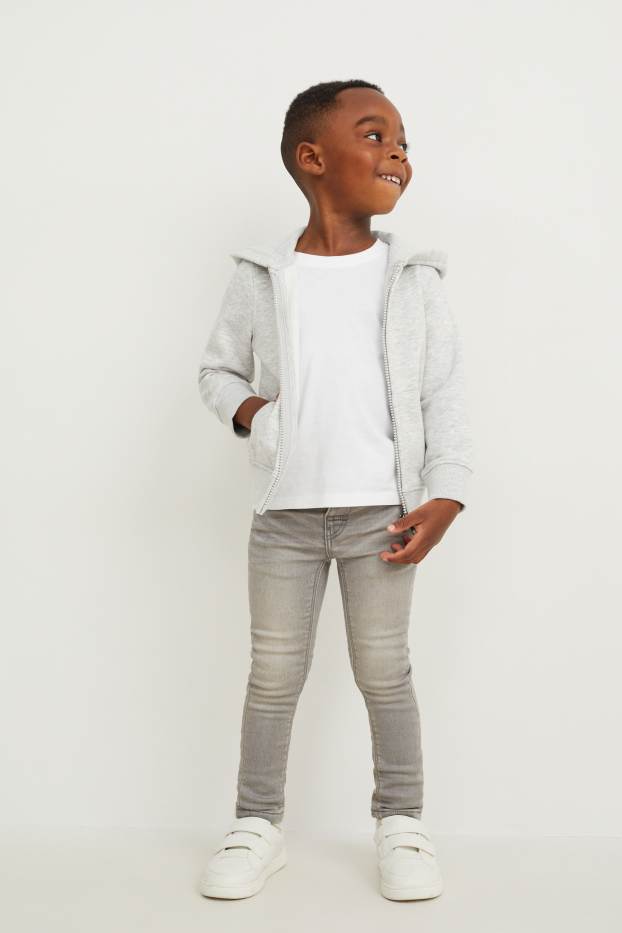 Enfants garçons - Jean skinny - jog denim - LYCRA® - jean gris clair