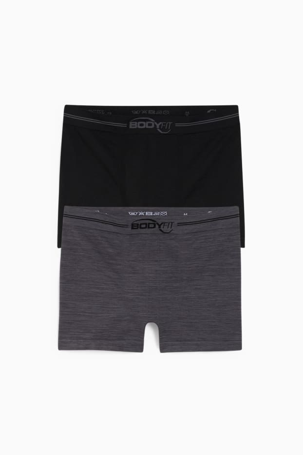Herren - Multipack 2er - Trunks - Flex - seamless - schwarz