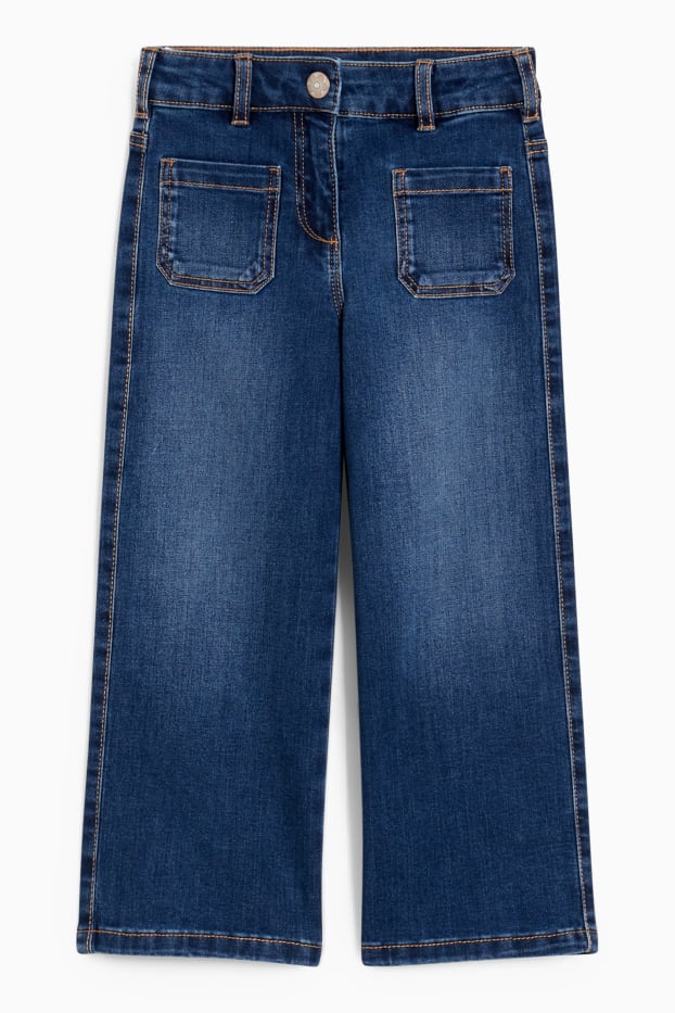 Nena - Wide leg jeans - texà blau