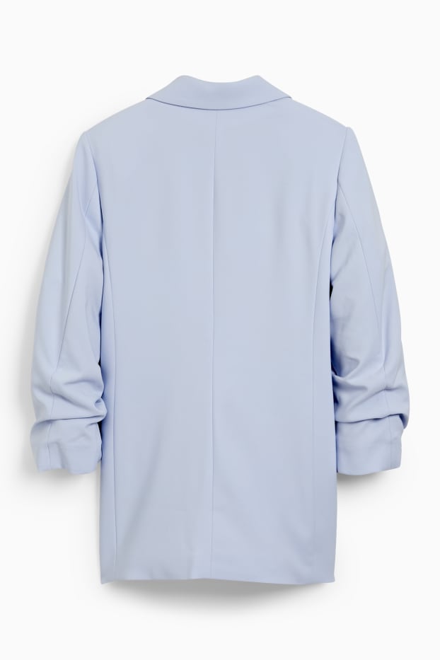 Women - Blazer - relaxed fit - light blue