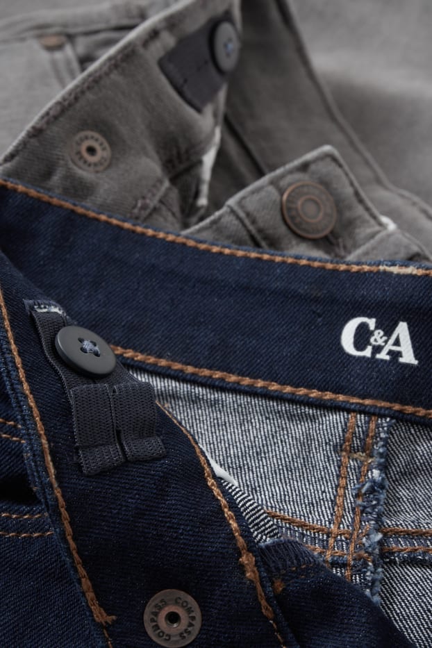 Kinder Buben - Multipack 2er - Slim Jeans - dunkeljeansblau