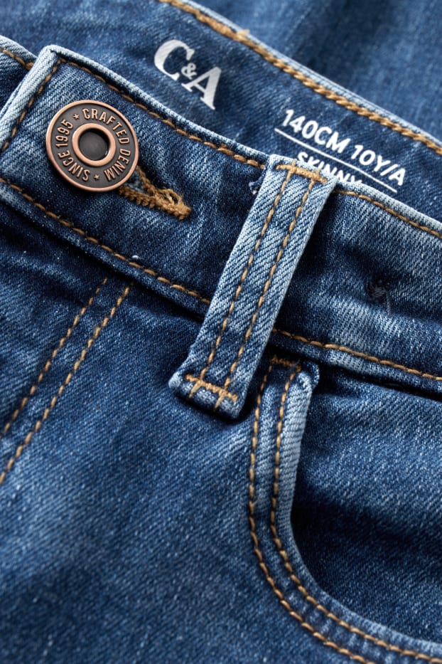 Děti - dívky - Skinny jeans - LYCRA® - džíny - modré