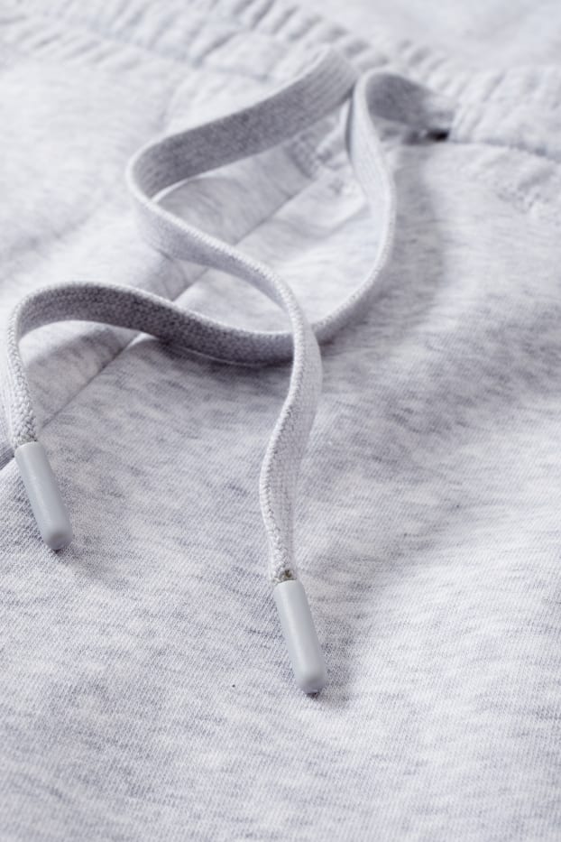 Donna - Pantaloni sportivi basic - grigio chiaro melange