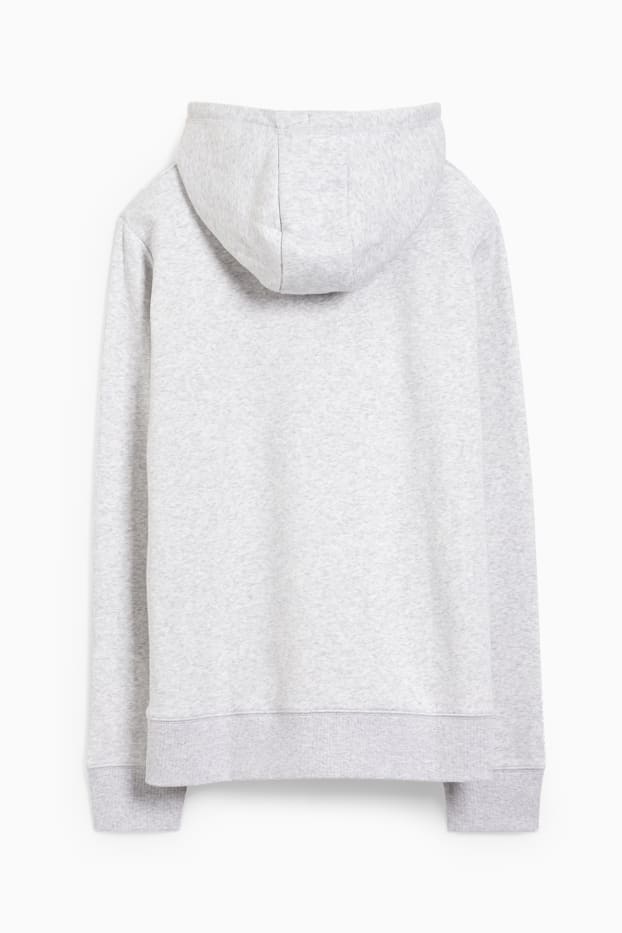 Femei - Hanorac basic - gri deschis melanj