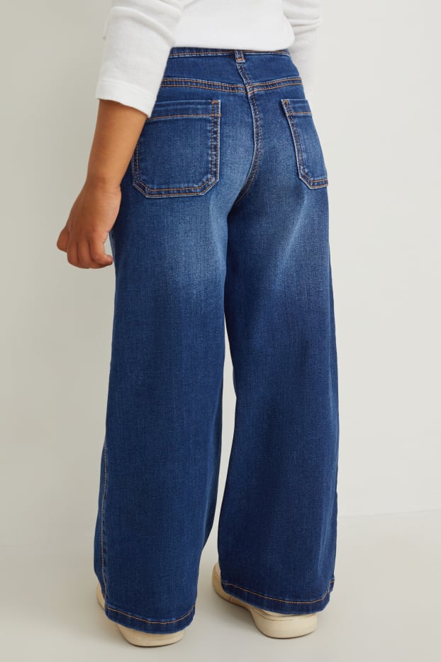 Nena - Wide leg jeans - texà blau