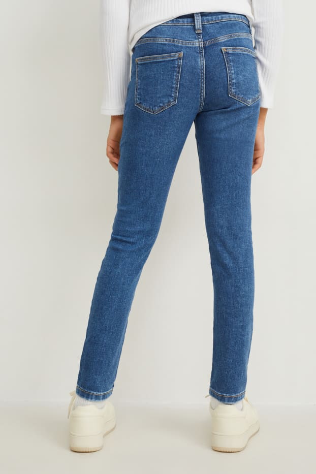 Děti - dívky - Skinny jeans - LYCRA® - džíny - modré