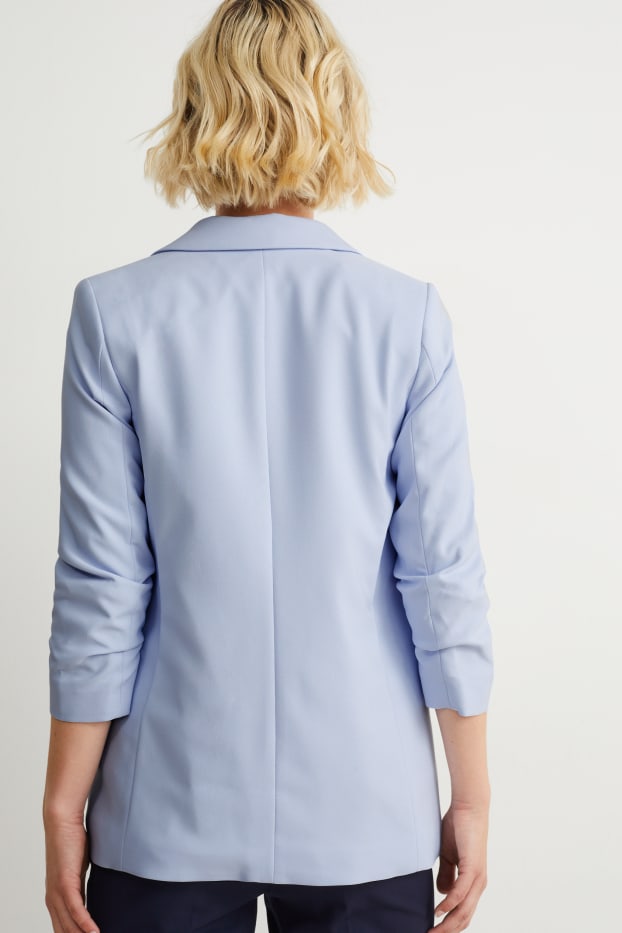 Women - Blazer - relaxed fit - light blue