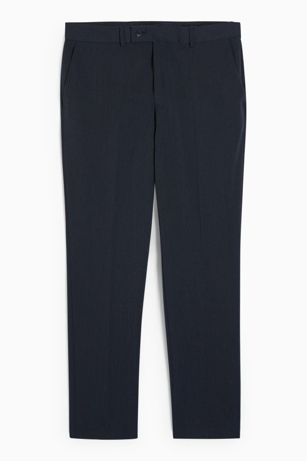 Men - Mix-and-match trousers - regular fit - flex - stretch  - dark blue