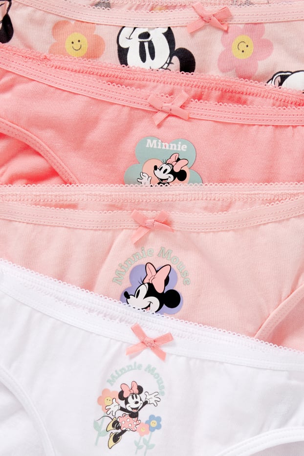 Kinderen: meisjes - Set van 6 - Minnie Mouse - slip - roze