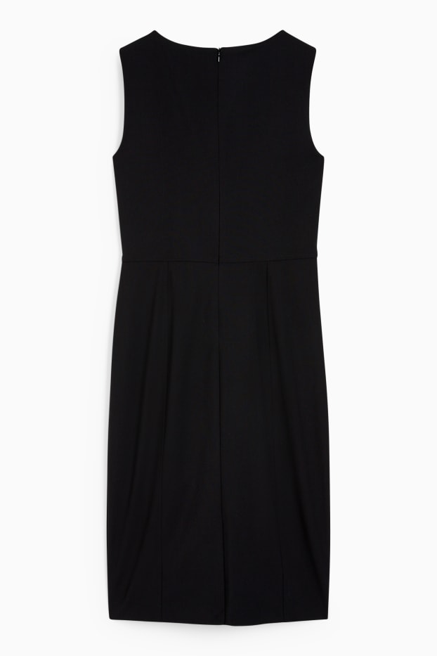 Damen - Etuikleid - Mix & Match - schwarz