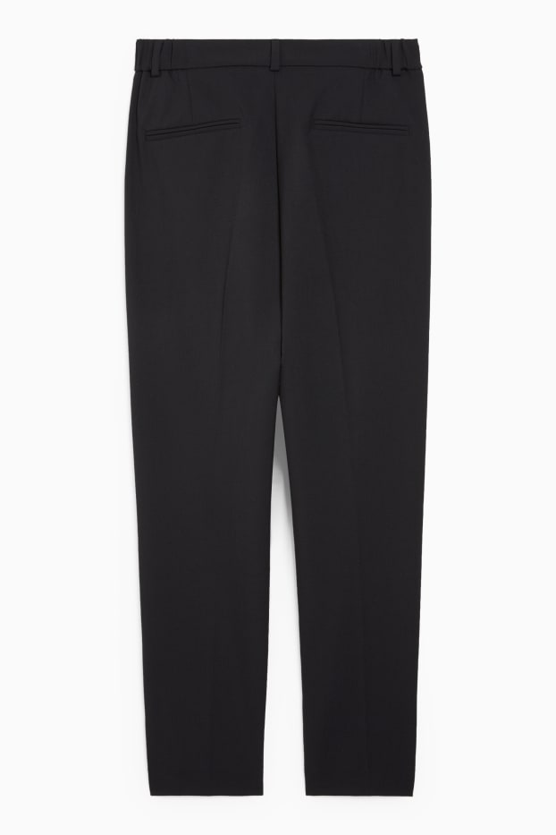 Dona - Pantalons formals - mid waist - slim fit - Mix & Match - negre