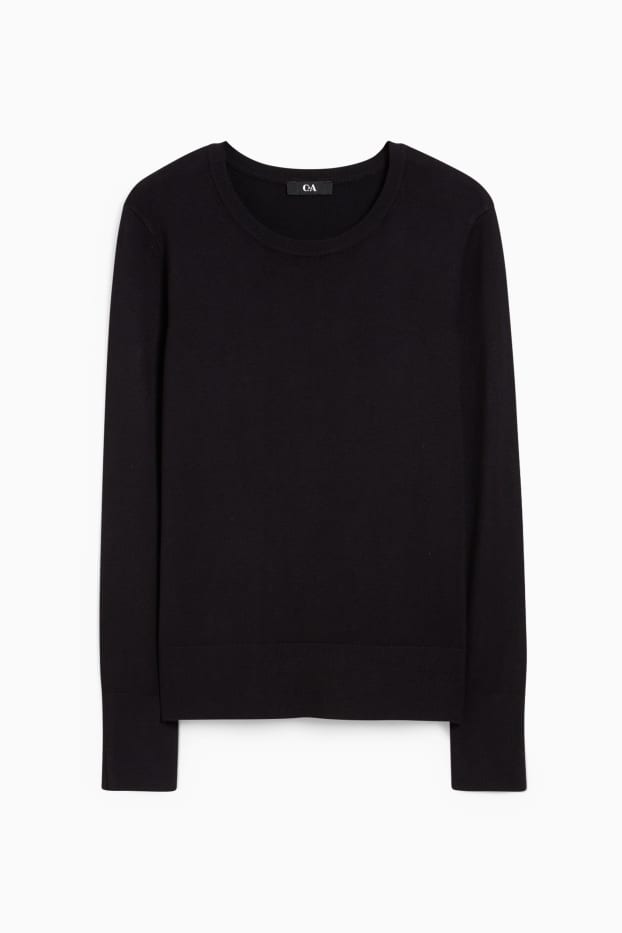 Damen - Pullover - schwarz