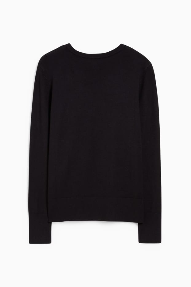 Damen - Pullover - schwarz