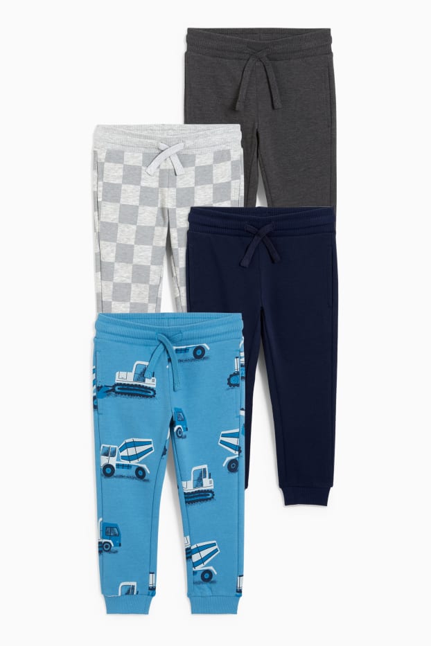 Kinder Jungen - Multipack 4er - Jogginghose - dunkelblau