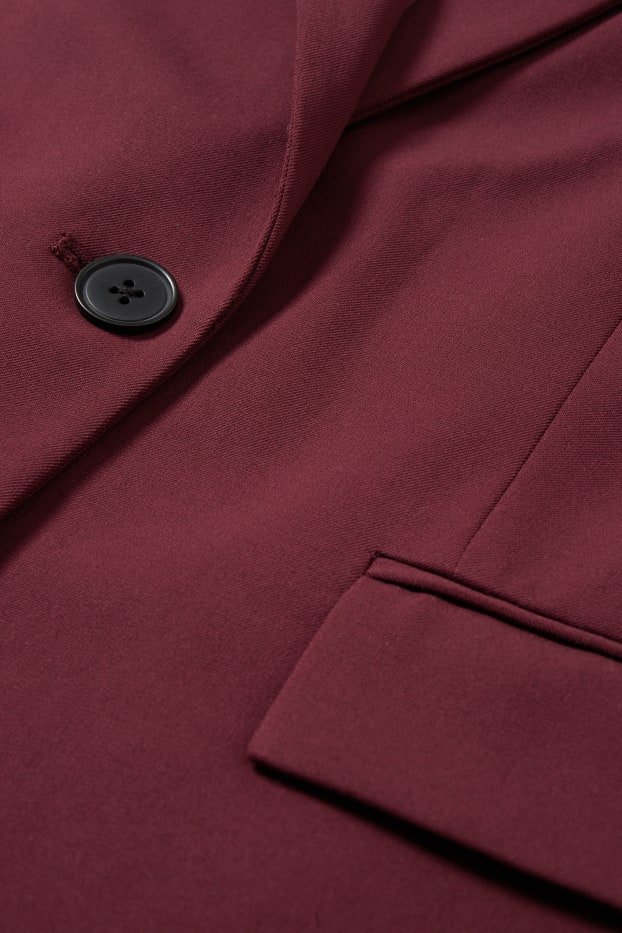 Dames - Business-blazer - regular fit - 4 Way Stretch - bordeaux