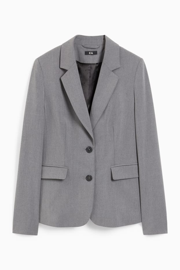 Dona - Blazer formal - regular fit - Mix & Match - gris fosc