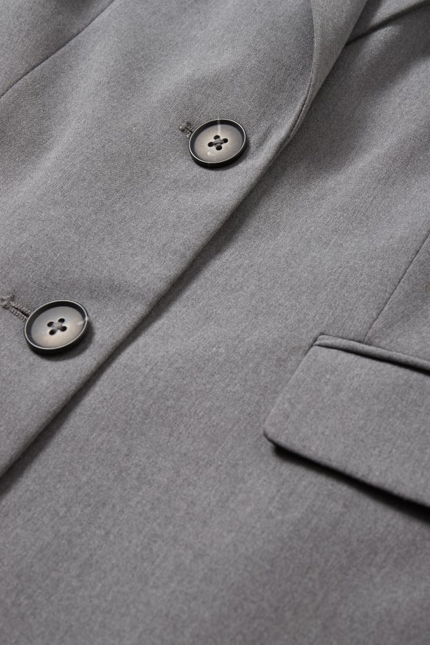 Dona - Blazer formal - regular fit - Mix & Match - gris fosc