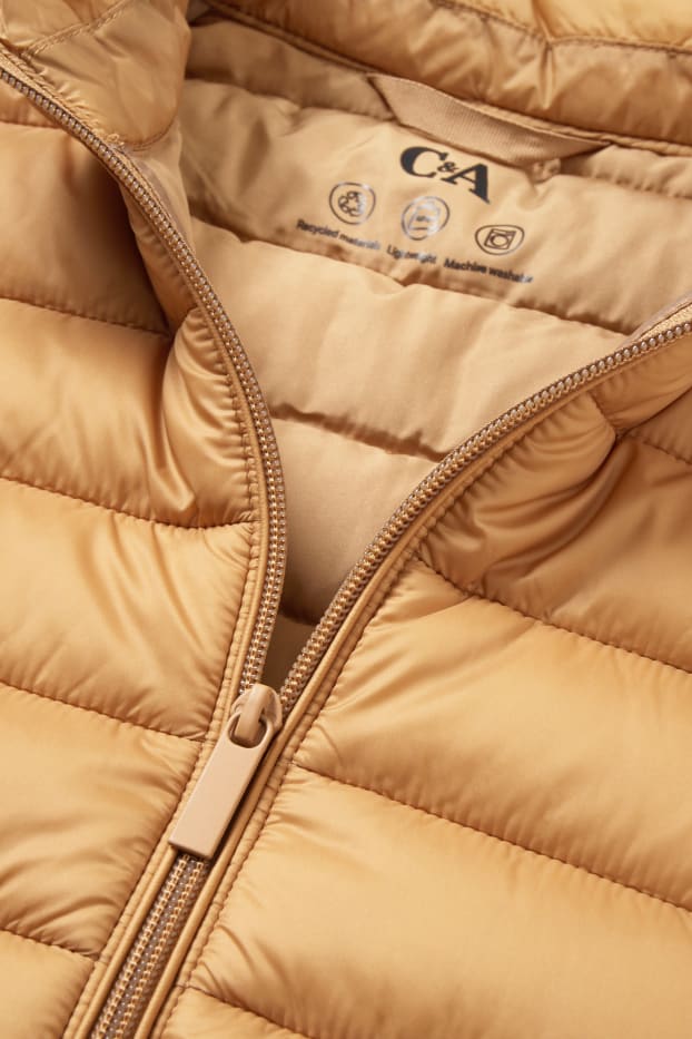 Damen - Steppweste - hellbraun