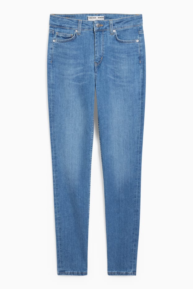 Damen - Skinny Jeans - High Waist - jeansblau