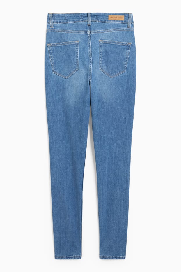 Damen - Skinny Jeans - High Waist - jeansblau