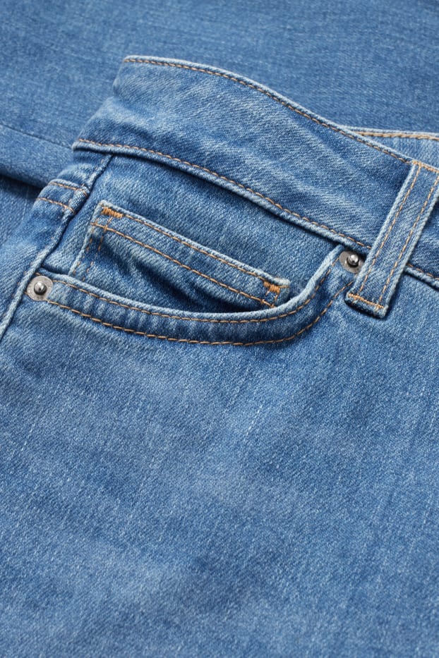 Damen - Skinny Jeans - High Waist - jeansblau