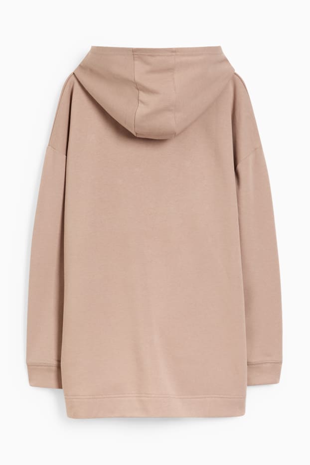 Dames - Basic hoodie - beige