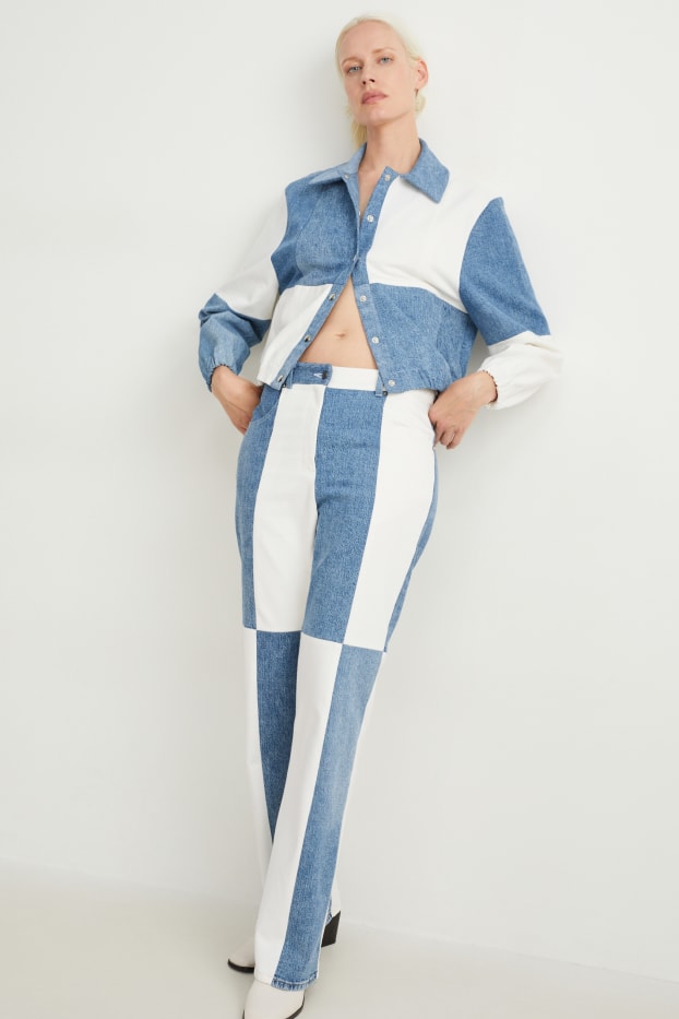 Femmes - C&A x E.L.V. Denim - flared jean - high waist - jean bleu