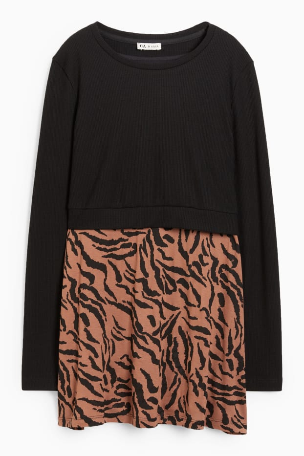 Dona - Dessuadora de lactància - look 2 en 1 - negre