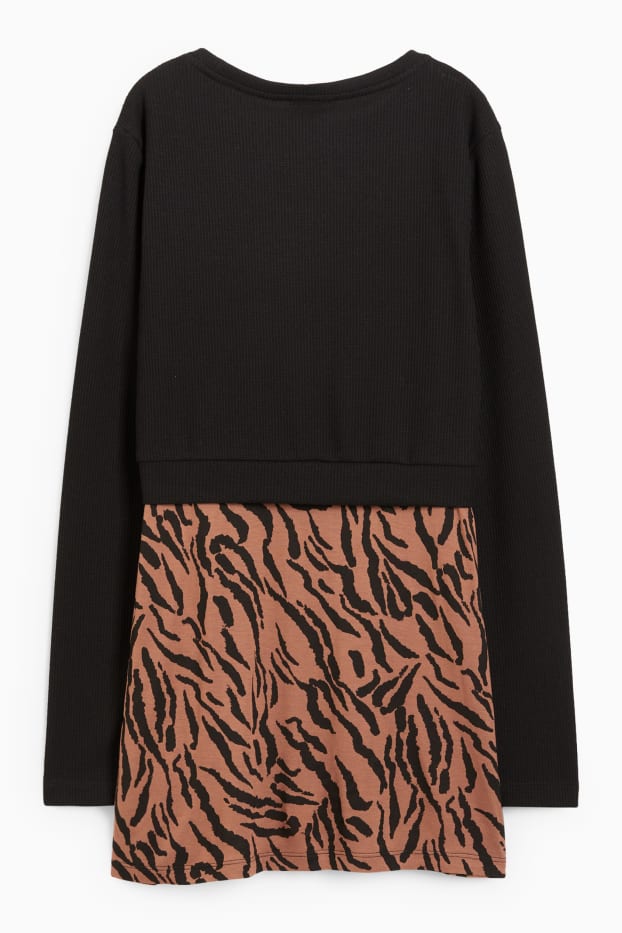 Dona - Dessuadora de lactància - look 2 en 1 - negre