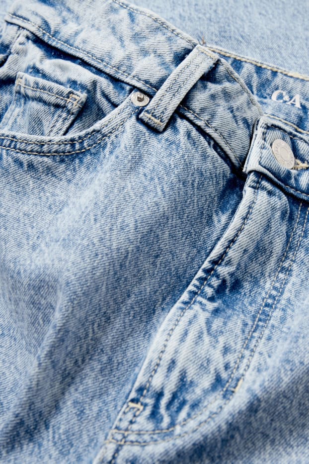 Mujer - Mom jeans - high waist - LYCRA® - vaqueros - azul claro